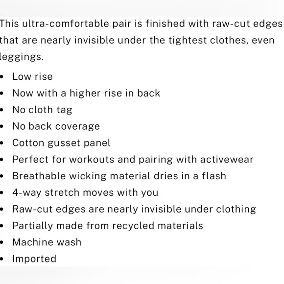 2 pair Victoria’s Secret no show thongs black butterfly shine and casual olive - Picture 10 of 10